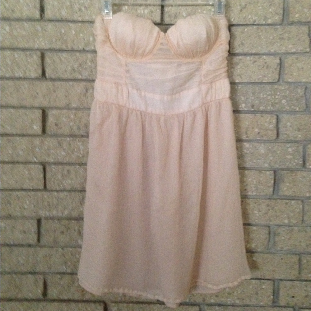 Blush PPump strapless dress, 💯% washable silk